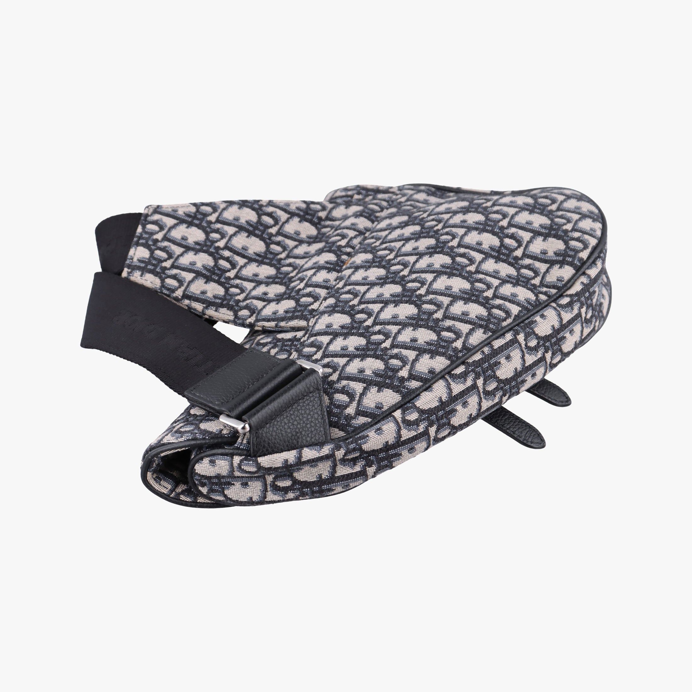 Saddlebags Gray×Navy Jacquard×Leather 19-BO-0210 IC Chipサドルバッグ グレー×ネイビー ジャガード×レザー 19-BO-0210 ICチップ