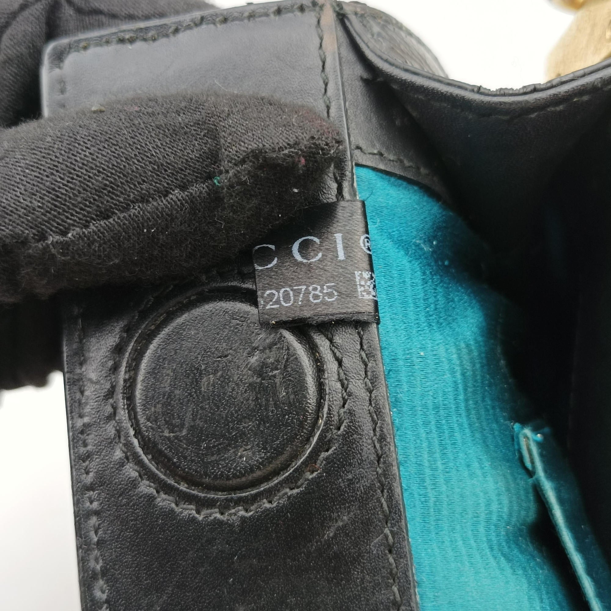 Ophidia Black Suede×leather 503877 A026520785オフィディア ブラック スエード×レザー 503877 A026520785