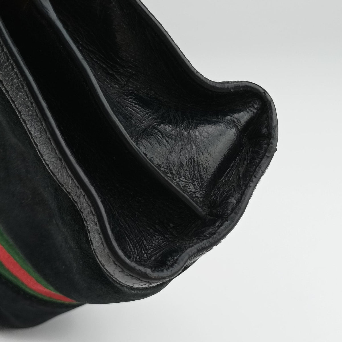 Ophidia Black Suede×leather 503877 A026520785オフィディア ブラック スエード×レザー 503877 A026520785