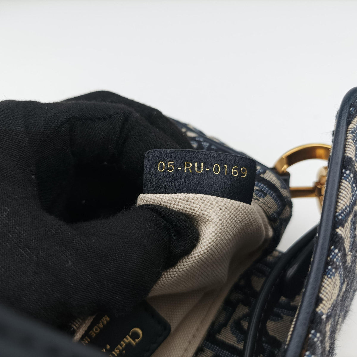 Saddle Navy×grey Jacquard × Leather 05-RU-0169 IC Chipサドル ネイビー×グレー ジャガード×レザー 05-RU-0169 ICチップ