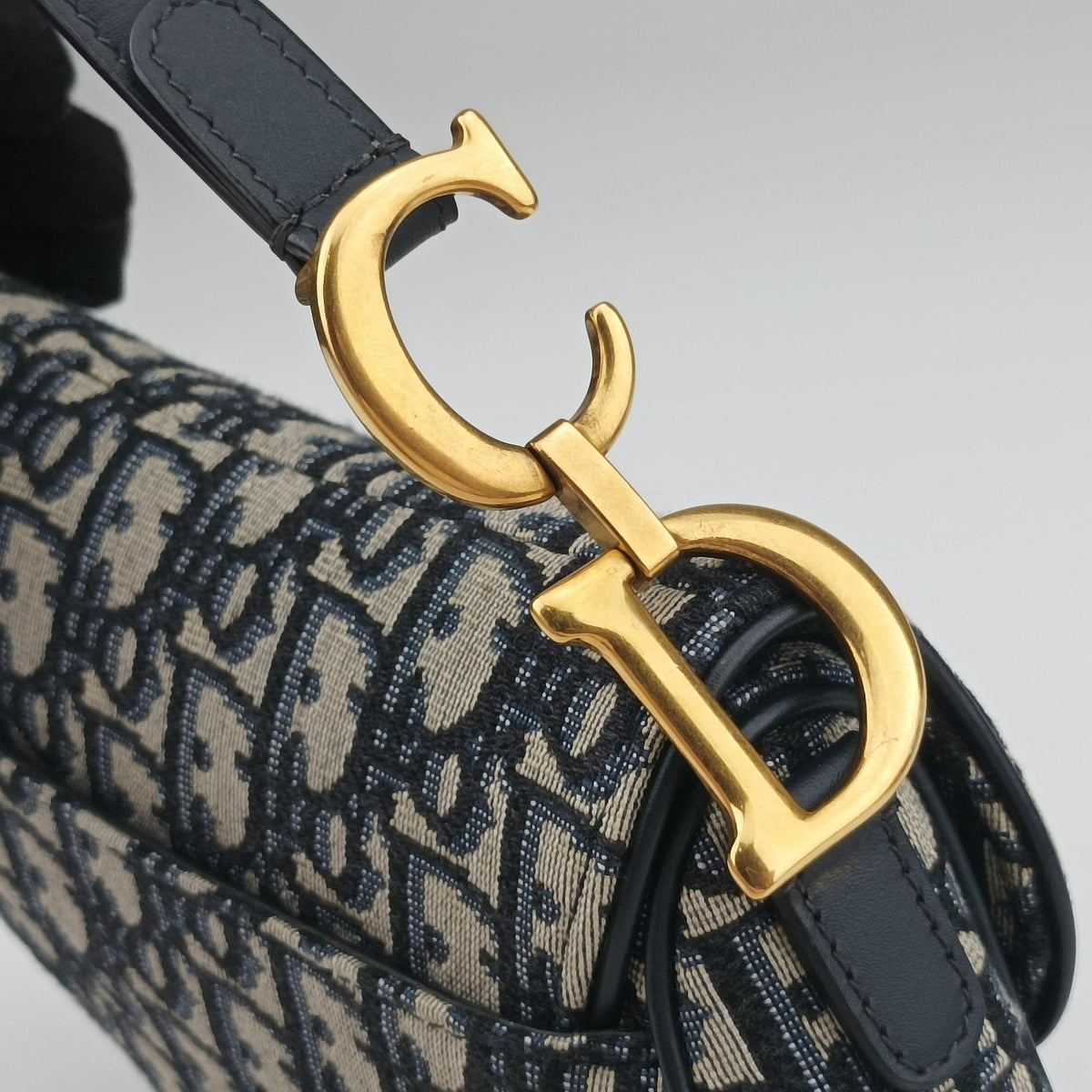 Saddle Navy×grey Jacquard × Leather 05-RU-0169 IC Chipサドル ネイビー×グレー ジャガード×レザー 05-RU-0169 ICチップ