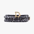 Saddle Navy×grey Jacquard × Leather 05-RU-0169 IC Chipサドル ネイビー×グレー ジャガード×レザー 05-RU-0169 ICチップ