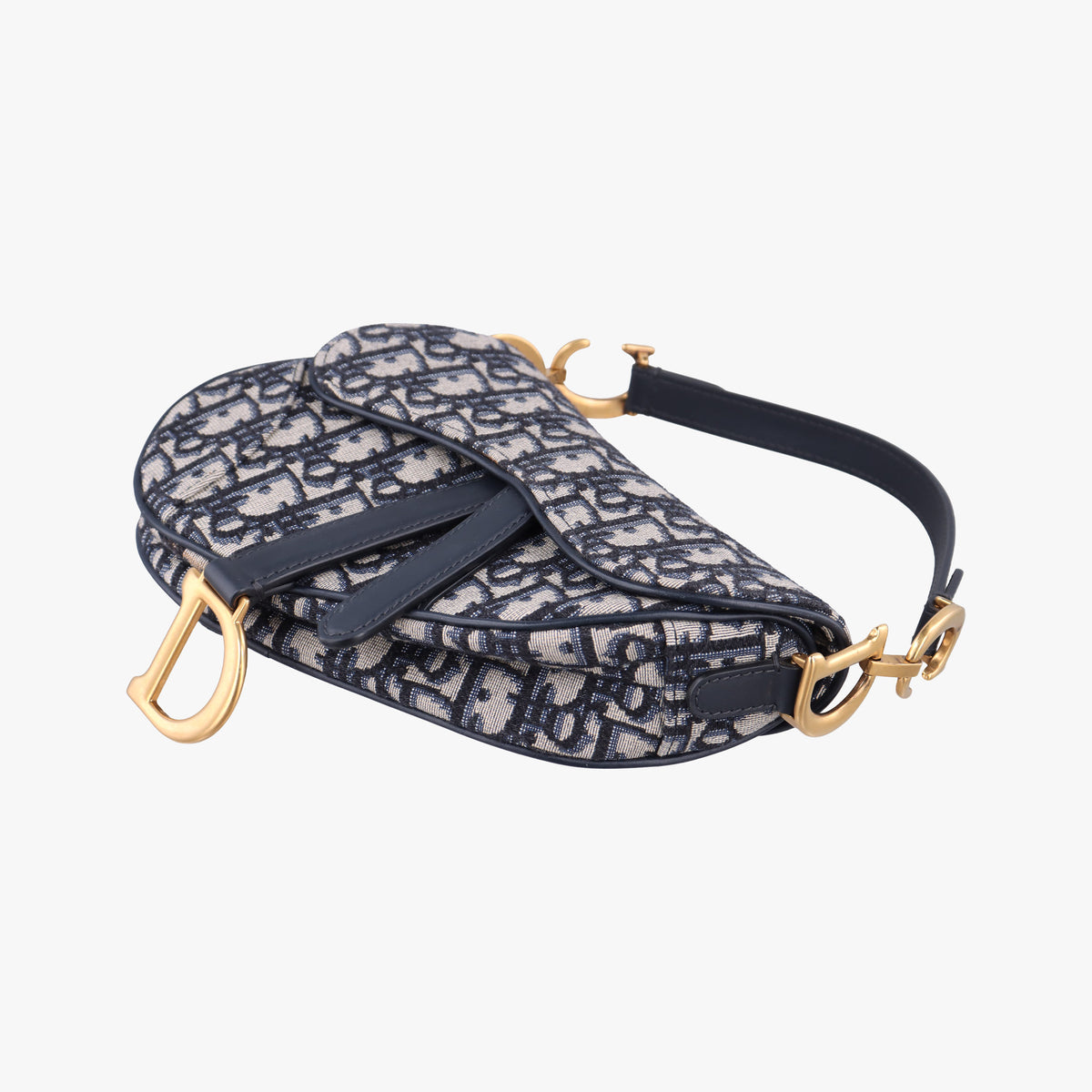 Saddle Navy×grey Jacquard × Leather 05-RU-0169 IC Chipサドル ネイビー×グレー ジャガード×レザー 05-RU-0169 ICチップ