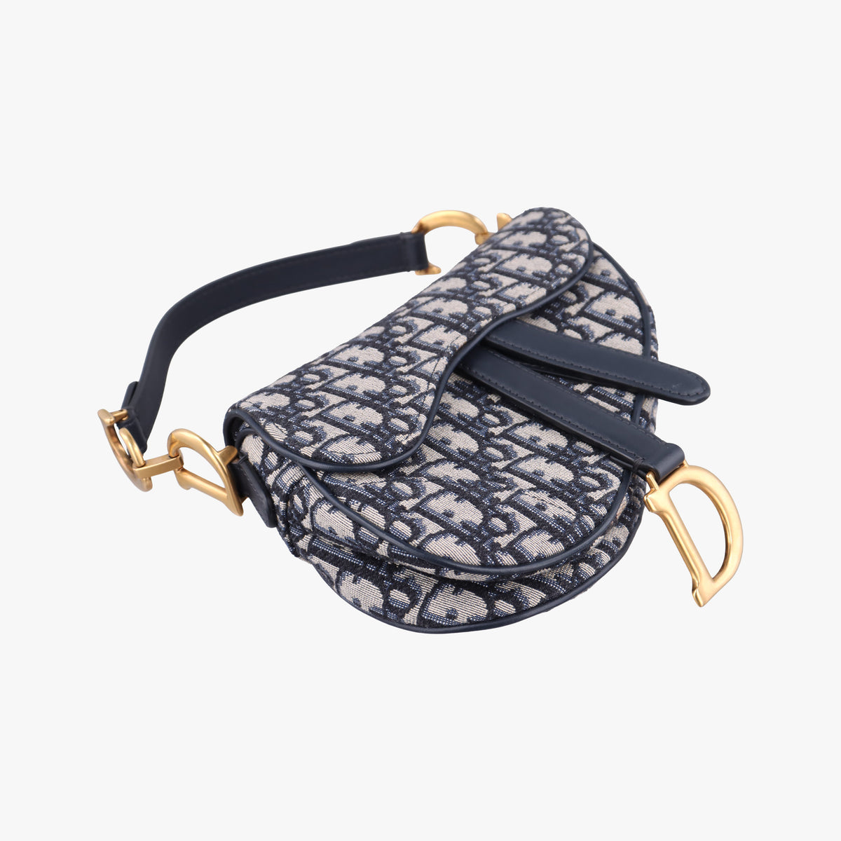 Saddle Navy×grey Jacquard × Leather 05-RU-0169 IC Chipサドル ネイビー×グレー ジャガード×レザー 05-RU-0169 ICチップ