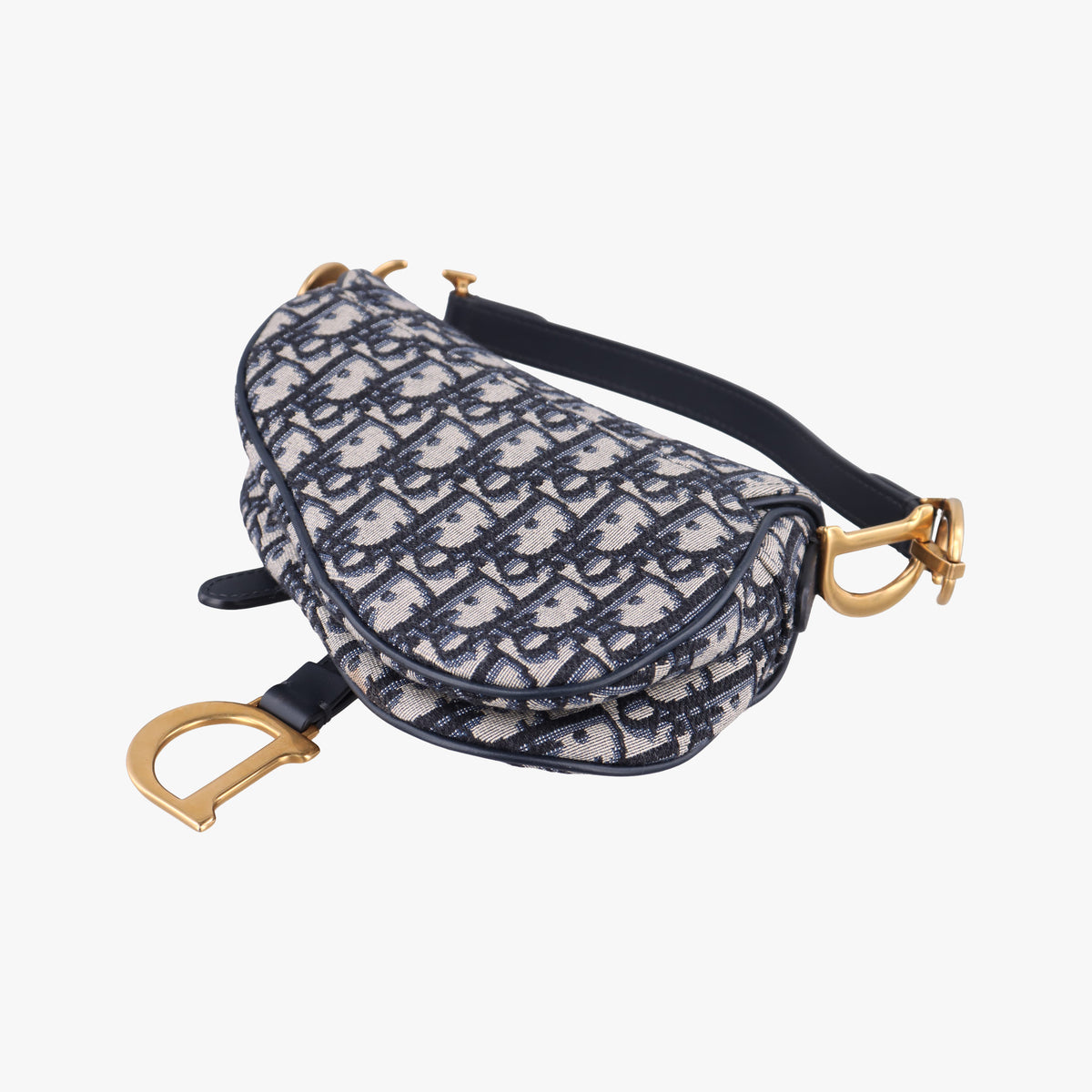Saddle Navy×grey Jacquard × Leather 05-RU-0169 IC Chipサドル ネイビー×グレー ジャガード×レザー 05-RU-0169 ICチップ