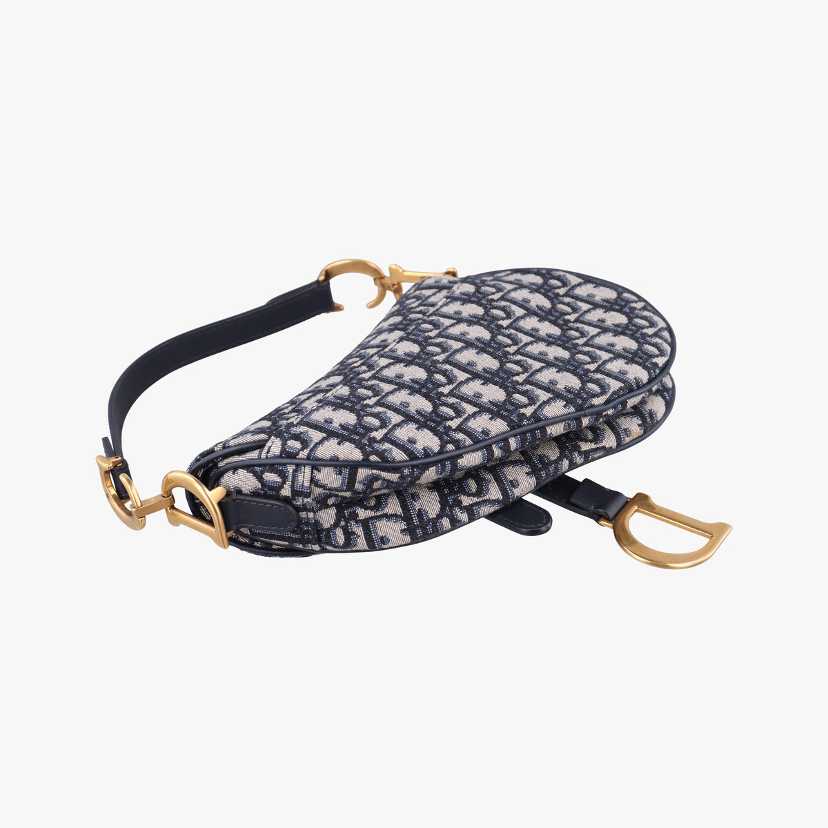 Saddle Navy×grey Jacquard × Leather 05-RU-0169 IC Chipサドル ネイビー×グレー ジャガード×レザー 05-RU-0169 ICチップ