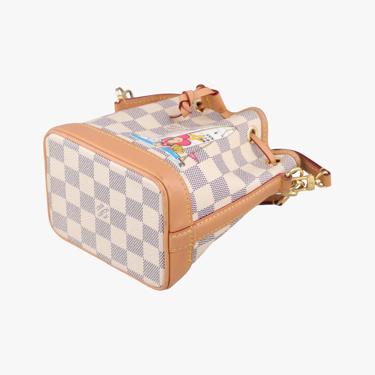 Vivienne Nano Noe AZUR Damier Canvas N40511 IC Chipヴィヴィエンヌ ナノ ノエ アズール PVCコーティングキャンバス N40511 ICチップ