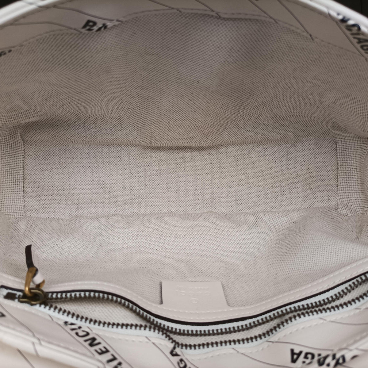 The Hacker Project GG Marmont White Leather 443497 F036522324ザ・ハッカー プロジェクト GGマーモント ホワイト レザー 443497 F036522324