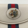 Pre-owned Gucci Rajah White Leather 573797 shoulderbag | stylenewstar