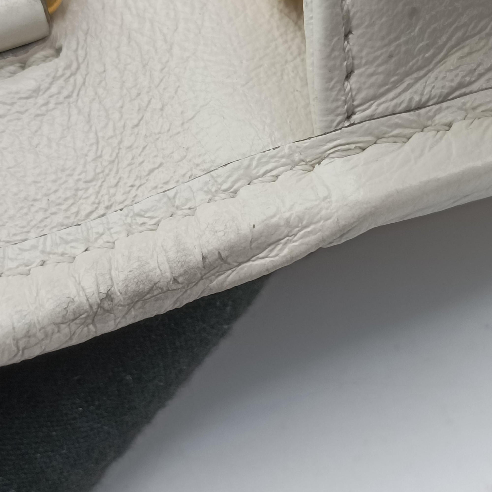 Pre-owned Gucci Rajah White Leather 573797 shoulderbag | stylenewstar