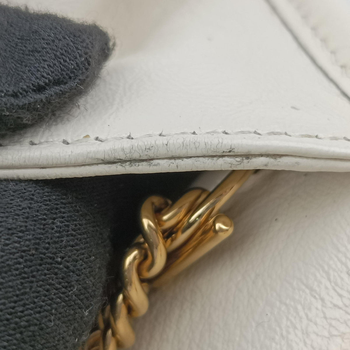 Pre-owned Gucci Rajah White Leather 573797 shoulderbag | stylenewstar