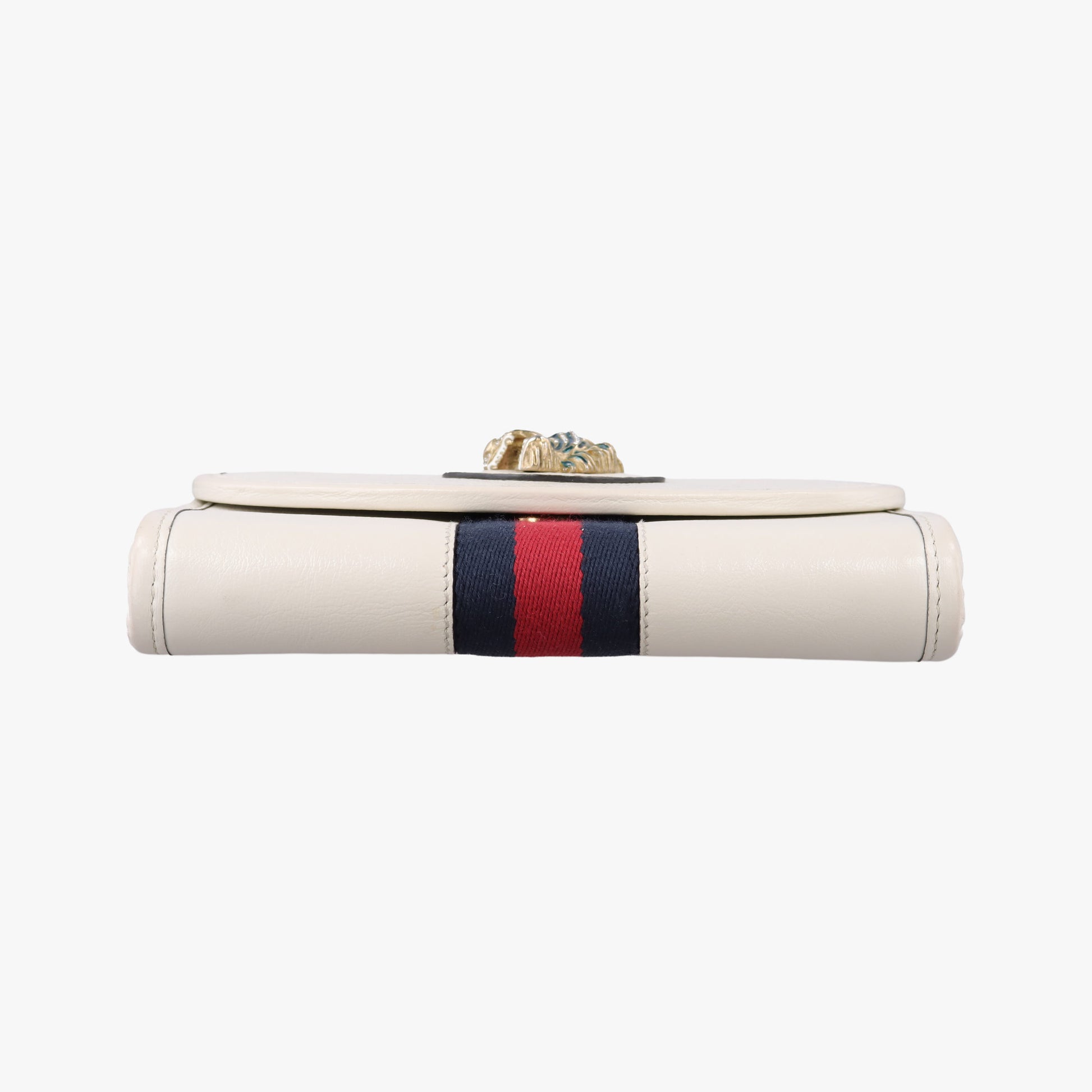 Pre-owned Gucci Rajah White Leather 573797 shoulderbag | stylenewstar