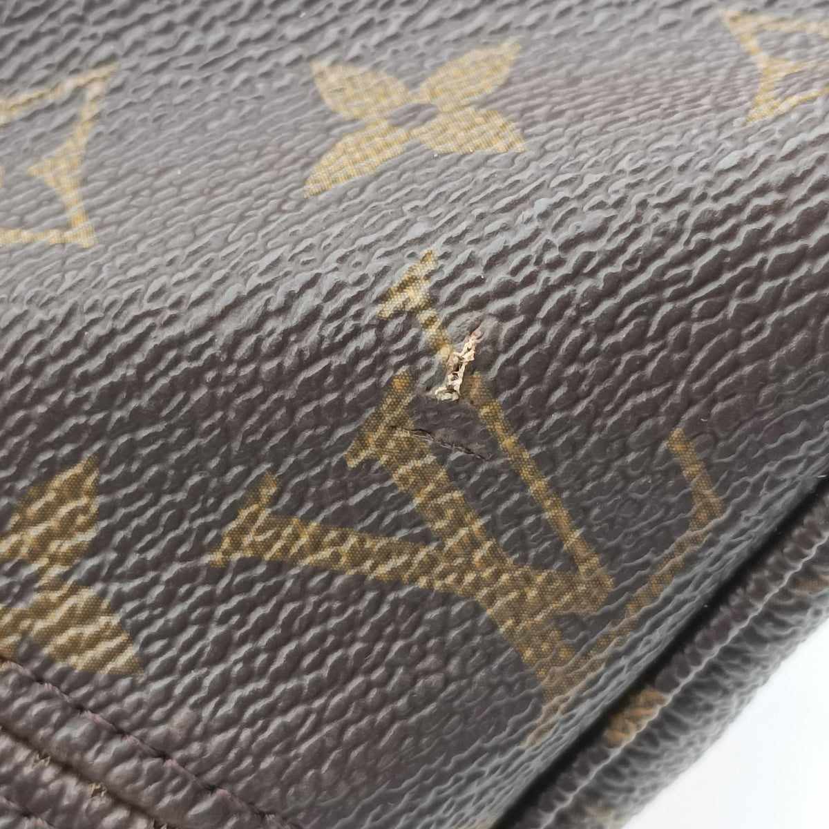 Pre-owned Louis Vuitton NEVERFULLMM Brown Monogram Canvas M40156 shoulderbag | stylenewstar