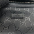 Pre-owned Gucci GG Supreme Black PVC coated canvas 233269 bum bag/waist bag | stylenewstar