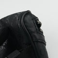 Pre-owned Gucci GG Supreme Black PVC coated canvas 233269 bum bag/waist bag | stylenewstar