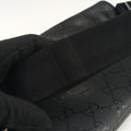 Pre-owned Gucci GG Supreme Black PVC coated canvas 233269 bum bag/waist bag | stylenewstar