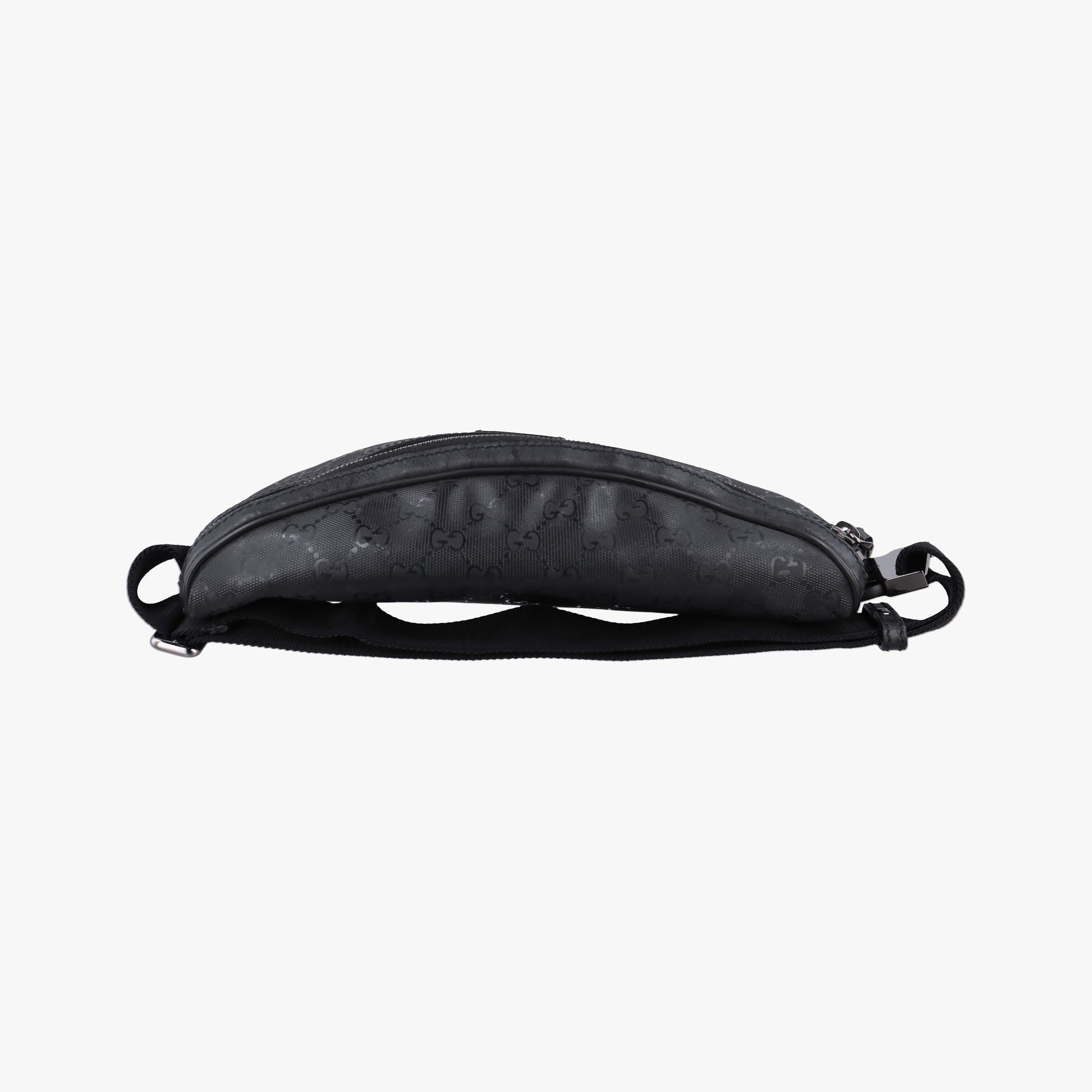 Pre-owned Gucci GG Supreme Black PVC coated canvas 233269 bum bag/waist bag | stylenewstar