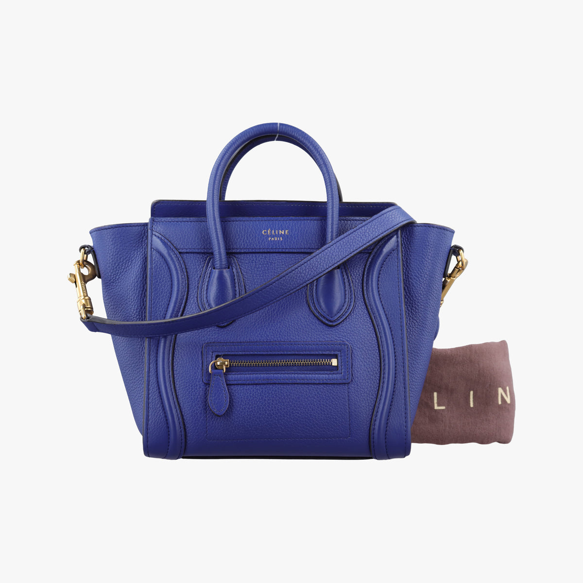 luggage nano shopper Blue leather F-VP-0144 F-MM-0144ラゲージナノショッパー ブルー レザー F-VP-0144 F-MM-0144