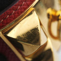 Collier de chien Red×golden Leather × GP S ▢R SIコリエ ド シアン レッド×ゴールド レザー×GP S ▢R SI