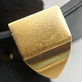 Collier de Chien Black×golden Leather × GP S ▢P Rコリエ ド シアン ブラック×ゴールド レザー×GP S ▢P R