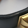 Collier de Chien Black×golden Leather × GP S ▢P Rコリエ ド シアン ブラック×ゴールド レザー×GP S ▢P R