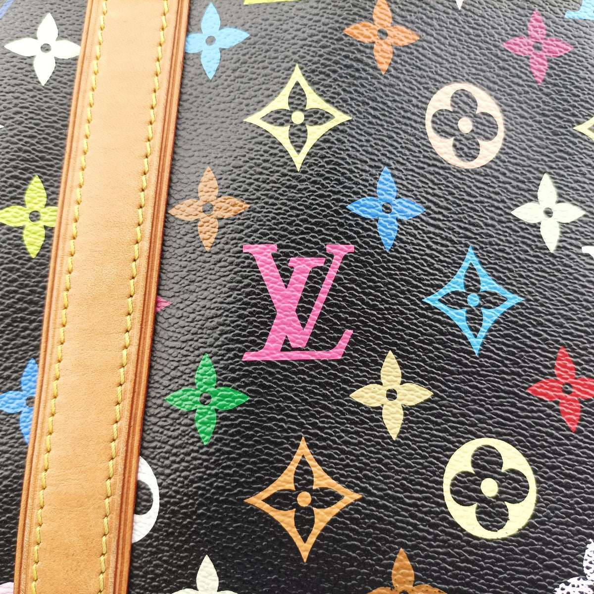 Pre-owned Louis Vuitton Aurelia MM Noir Monogram Multicolor M40095 shoulderbag | stylenewstar