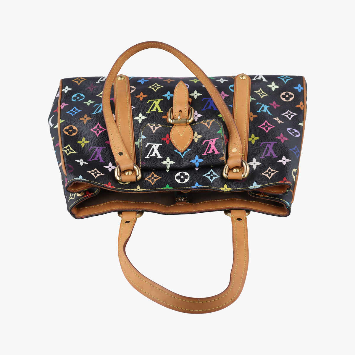 Pre-owned Louis Vuitton Aurelia MM Noir Monogram Multicolor M40095 shoulderbag | stylenewstar