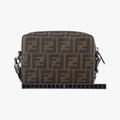 Pre-owned Fendi Pokemon collaboration Dragonite Organizer Cam FF Brown canvas 7M0357 shoulderbag | stylenewstar