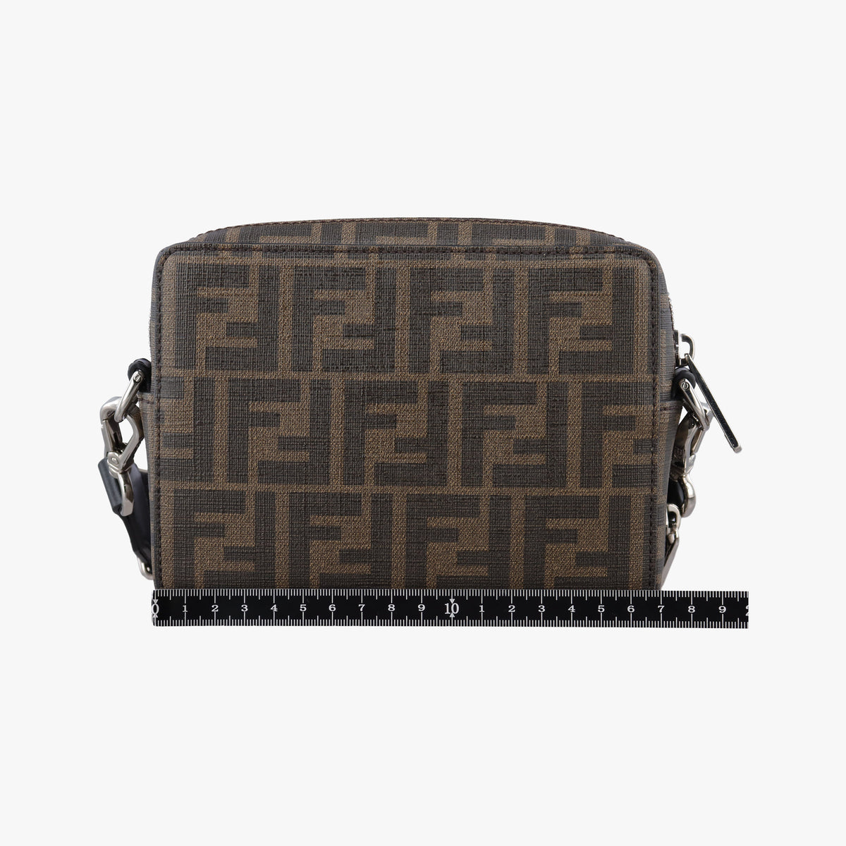 Pre-owned Fendi Pokemon collaboration Dragonite Organizer Cam FF Brown canvas 7M0357 shoulderbag | stylenewstar