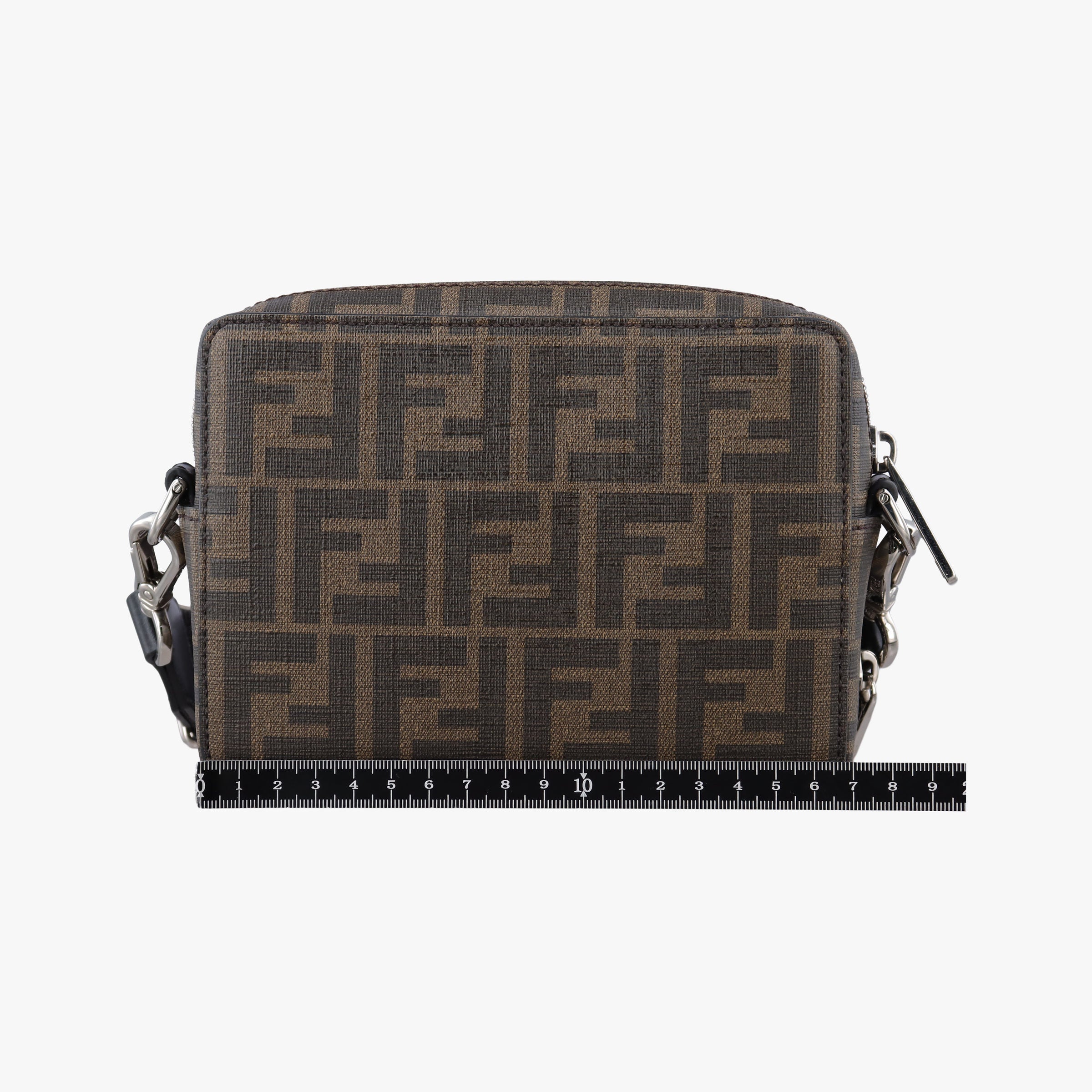 Pre-owned Fendi Pokemon collaboration Dragonite Organizer Cam FF Brown canvas 7M0357 shoulderbag | stylenewstar