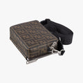 Pre-owned Fendi Pokemon collaboration Dragonite Organizer Cam FF Brown canvas 7M0357 shoulderbag | stylenewstar
