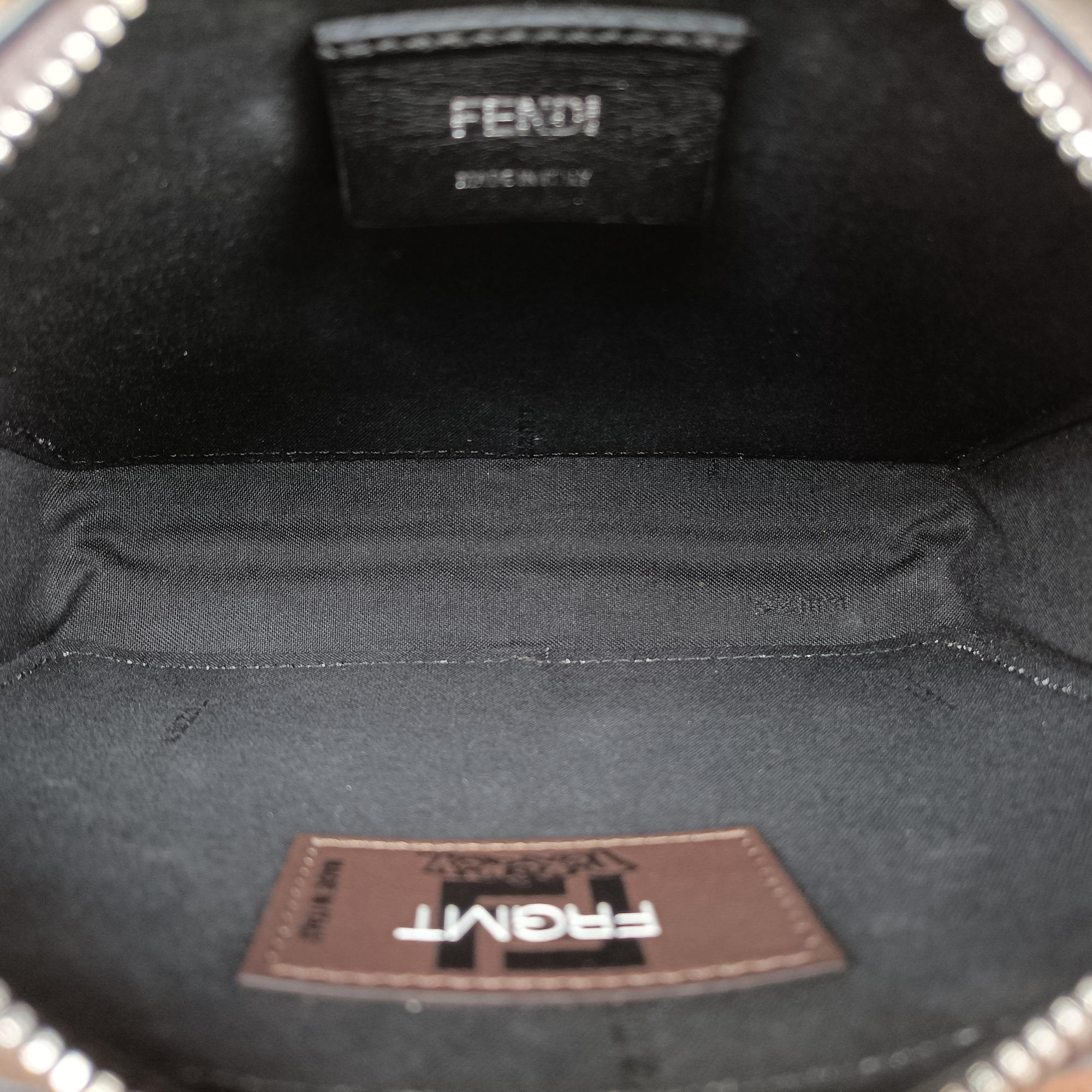 Pre-owned Fendi Pokemon collaboration Dragonite Organizer Cam FF Brown canvas 7M0357 shoulderbag | stylenewstar