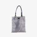 Rosa Satin Crystal Mini Tote Silver Rhinestone 1BA253 270ローザ サテン クリスタル ミニトート シルバー ラインストーン 1BA253 270