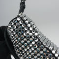 Rosa Satin Crystal Mini Tote Silver Rhinestone 1BA253 270ローザ サテン クリスタル ミニトート シルバー ラインストーン 1BA253 270