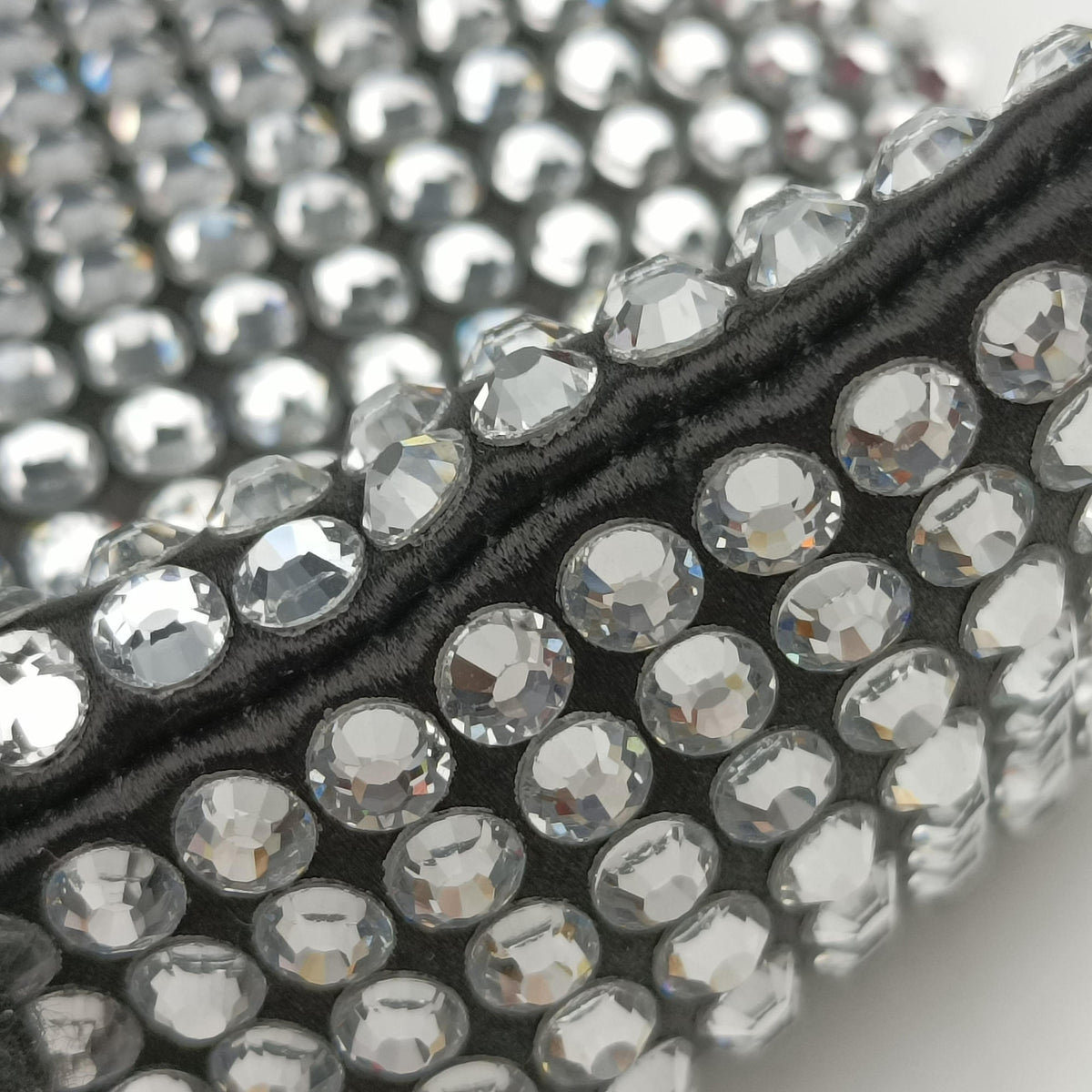 Pre-owned Prada Rosa Satin Crystal Mini Tote Silver Rhinestone 1BA253 shoulderbag | stylenewstar