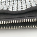 Pre-owned Prada Rosa Satin Crystal Mini Tote Silver Rhinestone 1BA253 shoulderbag | stylenewstar