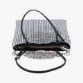 Pre-owned Prada Rosa Satin Crystal Mini Tote Silver Rhinestone 1BA253 shoulderbag | stylenewstar