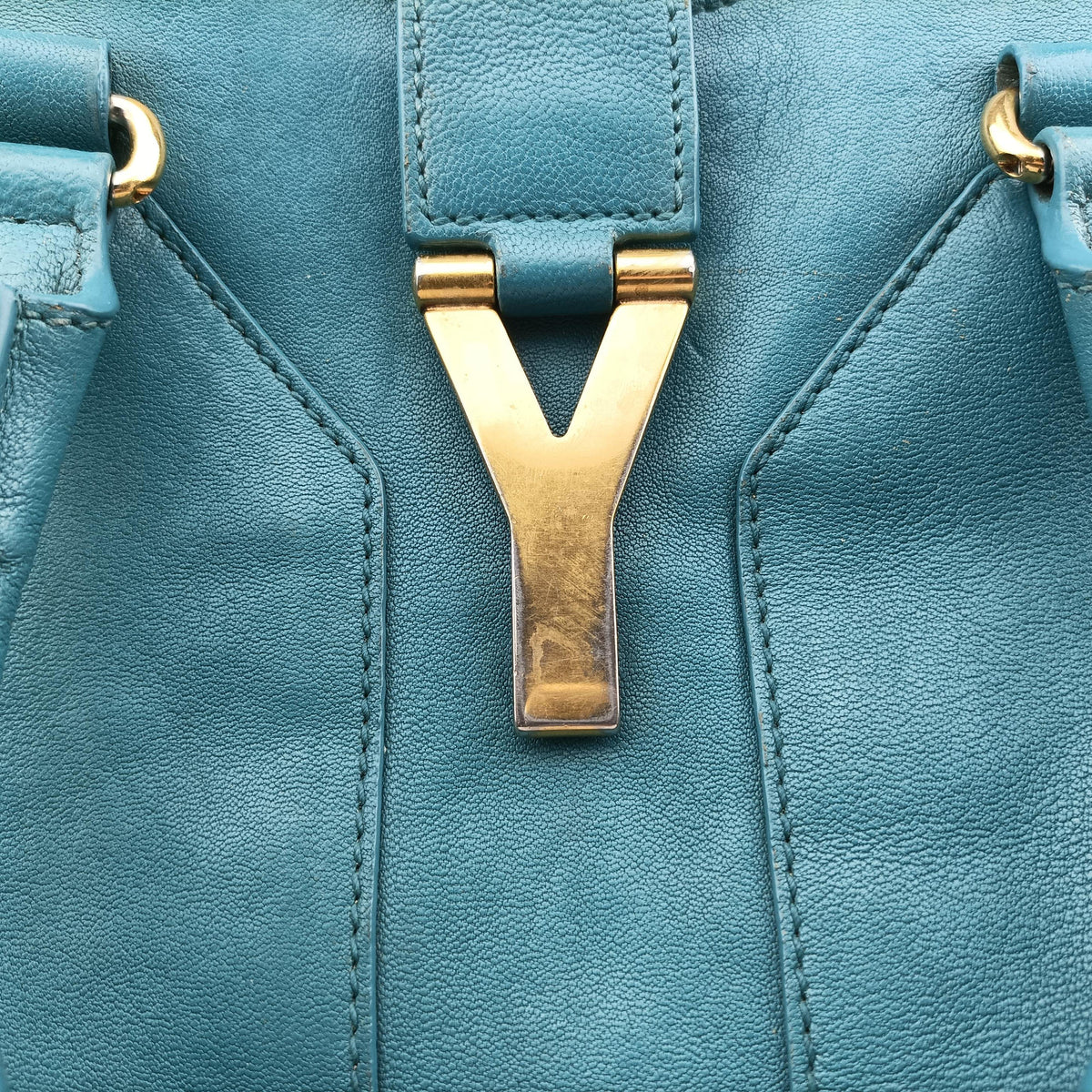 Y LIGNE Petit Cabas Blue Leather 275091 275091.001998Yライン プチカバス ブルー レザー 275091 275091.001998