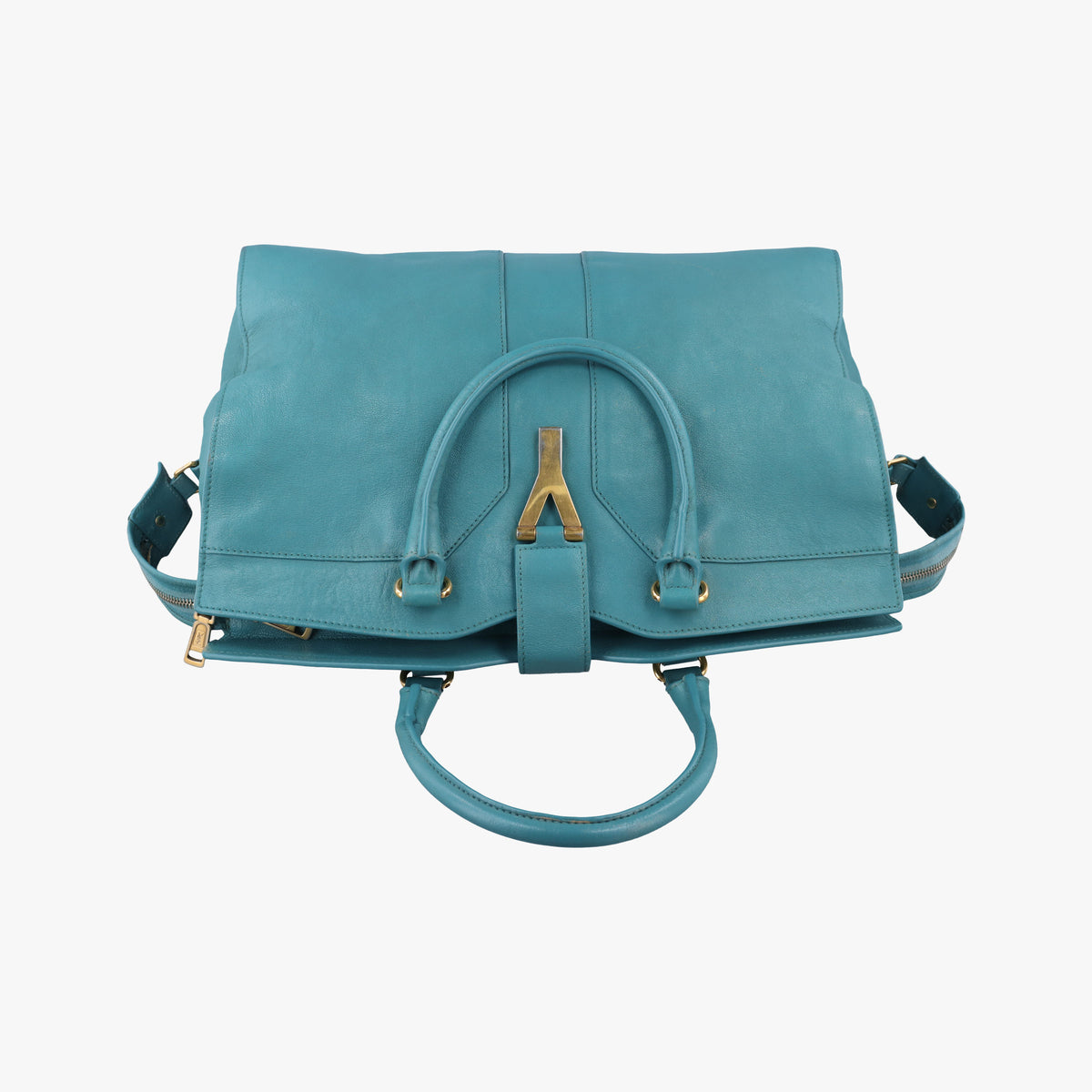Y LIGNE Petit Cabas Blue Leather 275091 275091.001998Yライン プチカバス ブルー レザー 275091 275091.001998