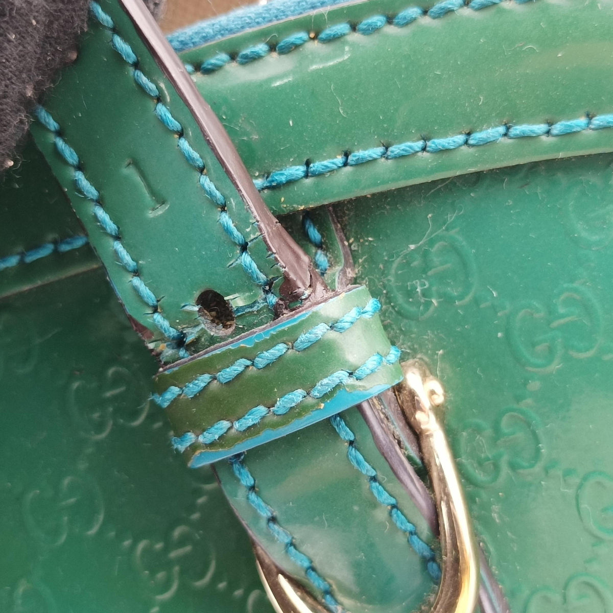 Microguccissima Green Patent Leather 309617 D016515121マイクログッチシマ グリーン パテント 309617 D016515121