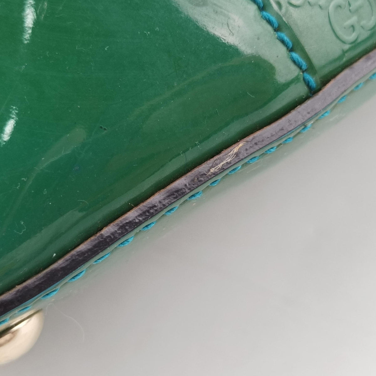 Microguccissima Green Patent Leather 309617 D016515121マイクログッチシマ グリーン パテント 309617 D016515121
