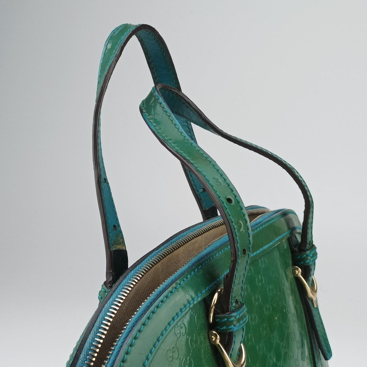 Microguccissima Green Patent Leather 309617 D016515121マイクログッチシマ グリーン パテント 309617 D016515121