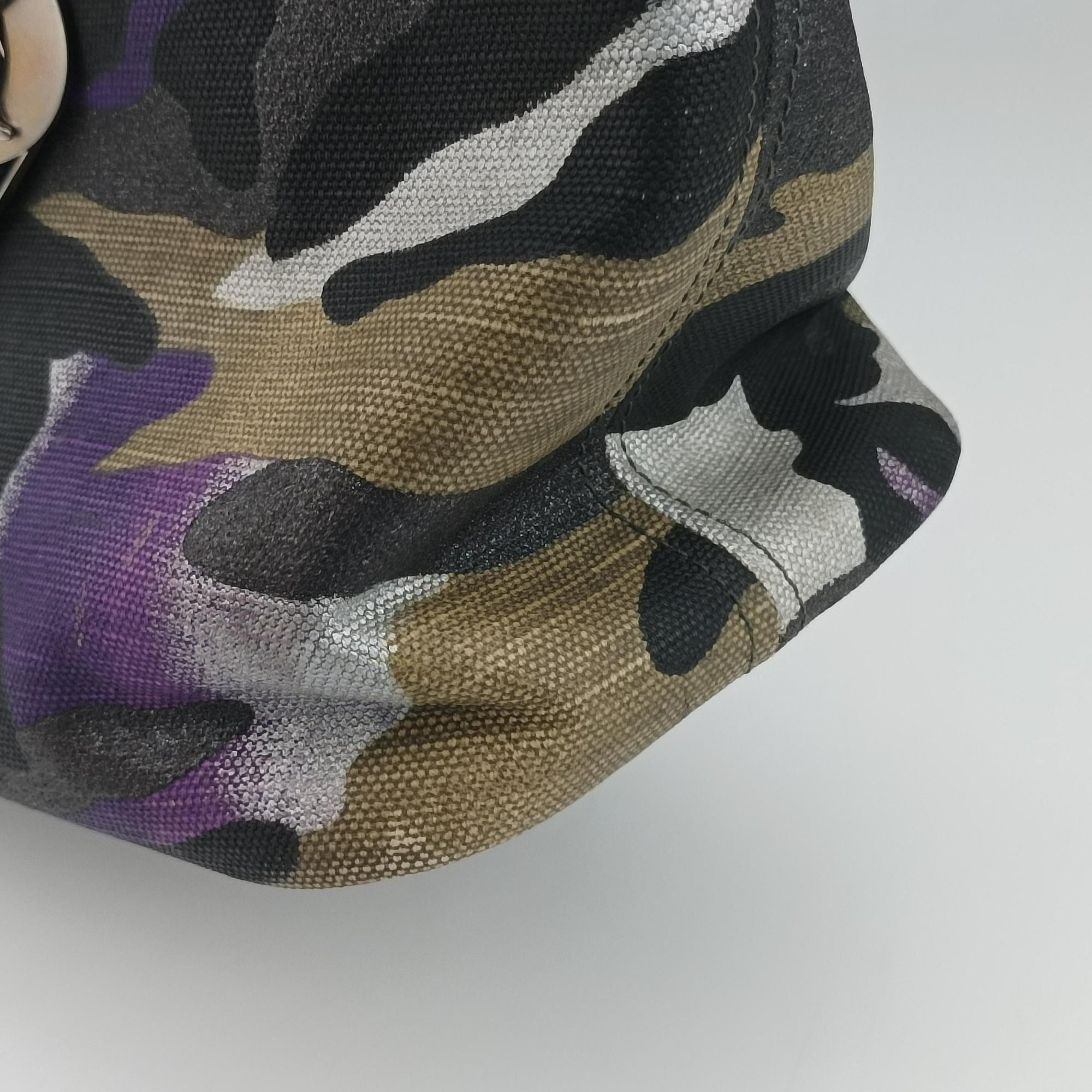 Pre-owned Christian Dior Camouflage Print Bowler Multicolour canvas  shoulderbag | stylenewstar