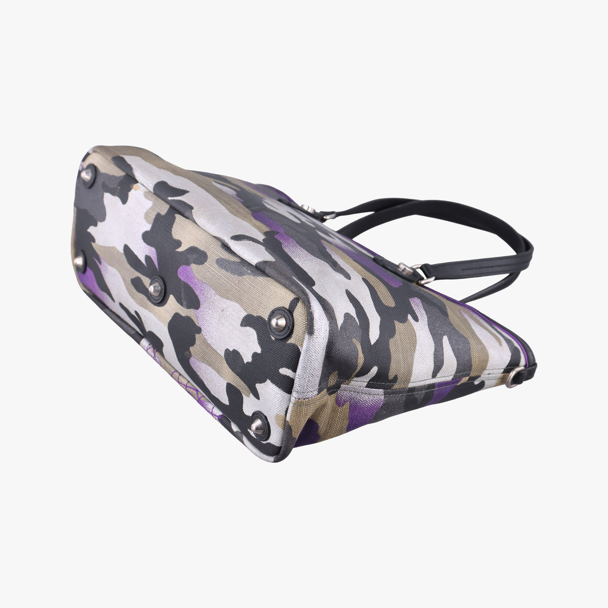 Pre-owned Christian Dior Camouflage Print Bowler Multicolour canvas  shoulderbag | stylenewstar
