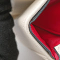 VLogo White Leather IC ChipVロゴ ホワイト レザー ICチップ