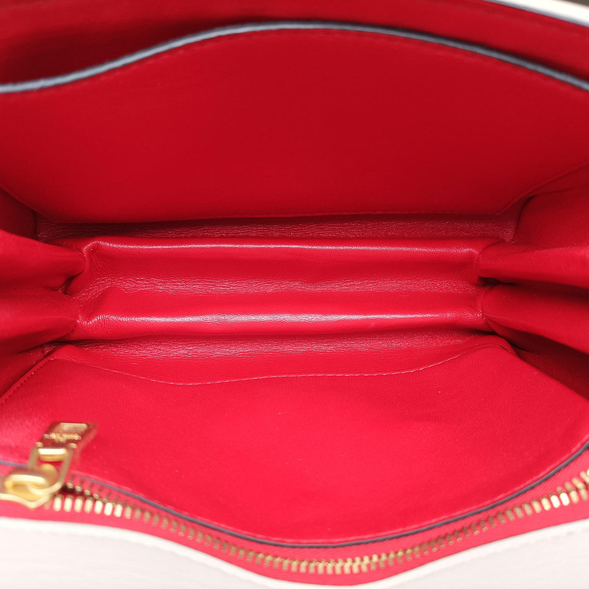 VLogo White Leather IC ChipVロゴ ホワイト レザー ICチップ