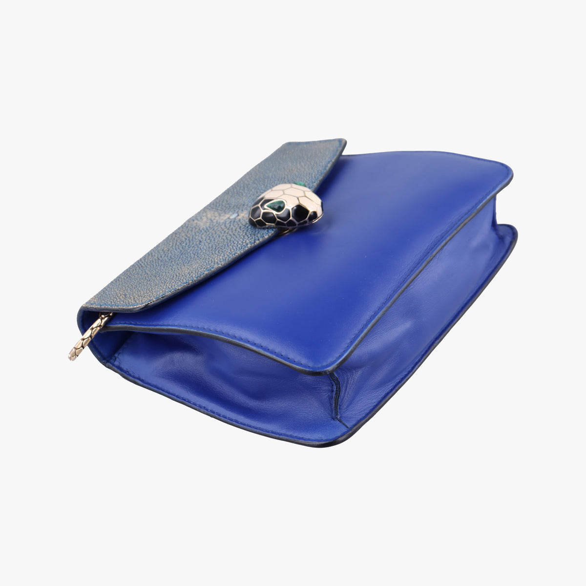 Serpenti Blue Galuchat Skin×Leather LA.L13.37036セルペンティ ブルー ガルーシャスキン×レザー LA.L13.37036