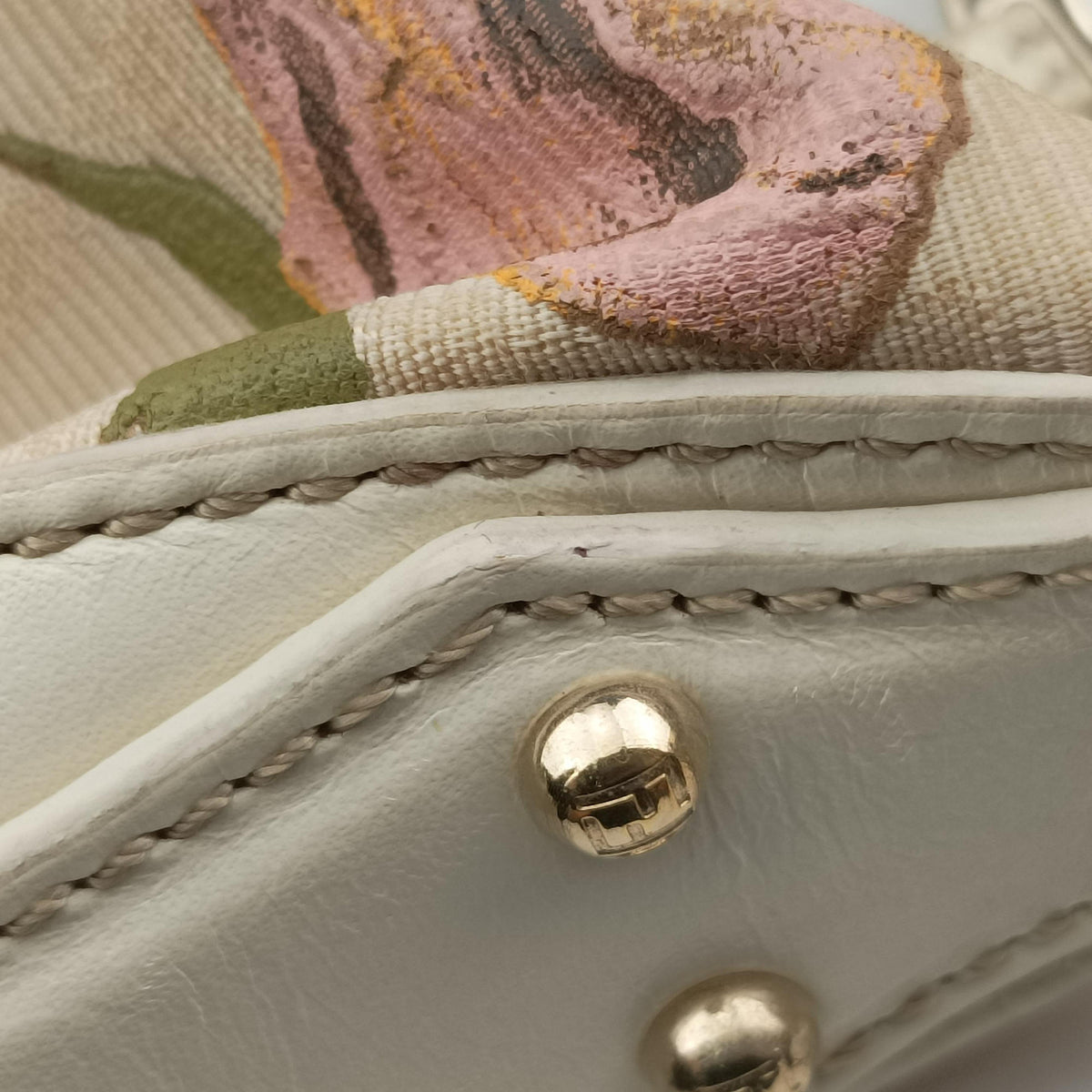 Chef Perforated Charm Zucca Print Multicolour canvas 8BR448 8BR448-FZB 118-2354ズッカ プリント シェフパフォーレートチャーム マルチカラー キャンバス 8BR448 8BR448-FZB 118-2354