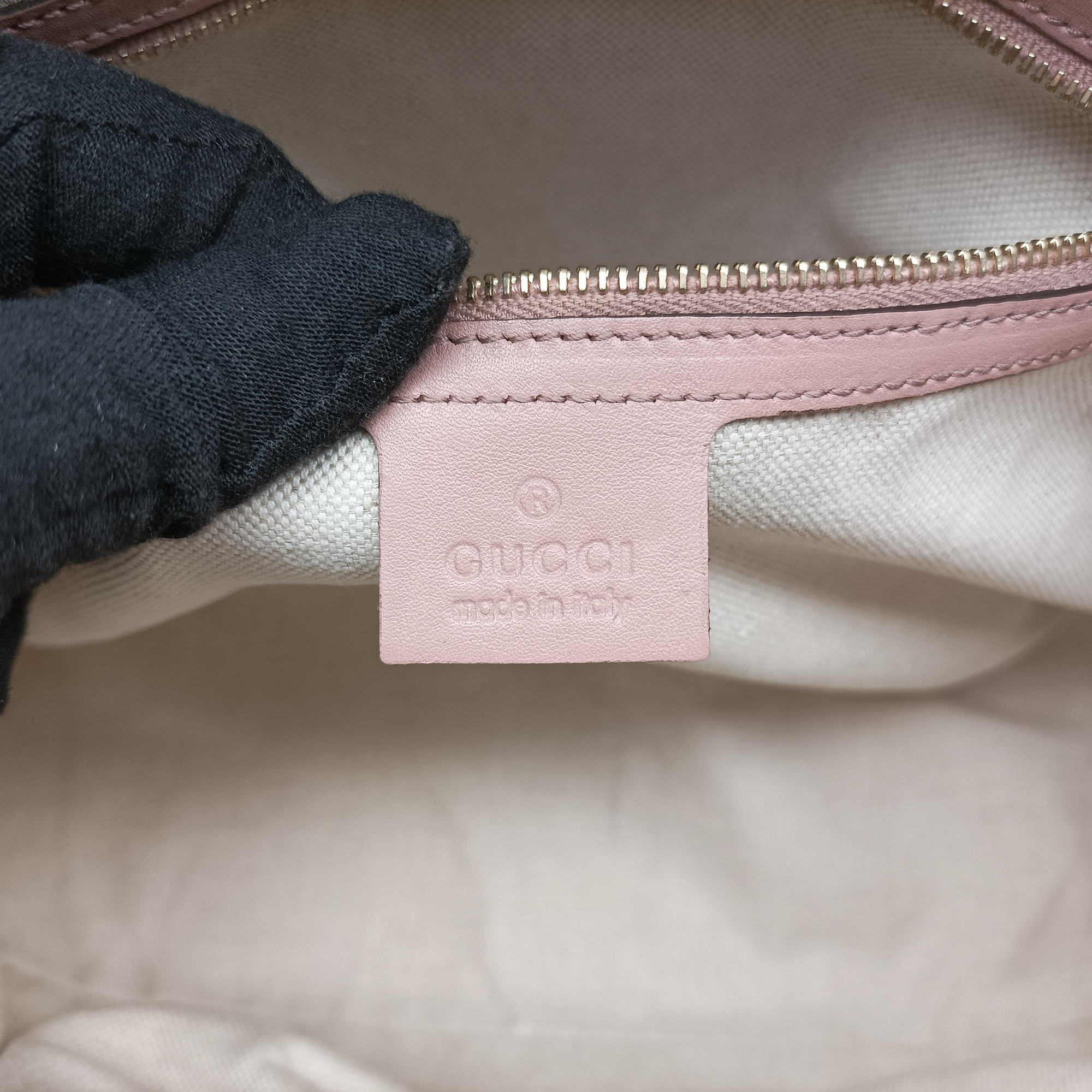 Microguccissima Beige Patent Leather 309617 H014882000マイクログッチシマ ベージュ パテント 309617 H014882000
