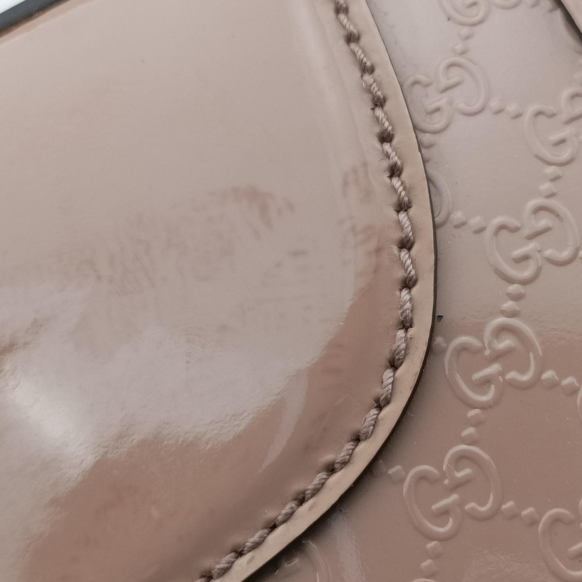 Microguccissima Beige Patent Leather 309617 H014882000マイクログッチシマ ベージュ パテント 309617 H014882000